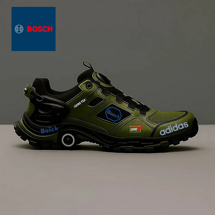@bosh a adidas spolupracujú na vývoji nepremokavej a protišmykovej turistickej obuvi pre mužov.