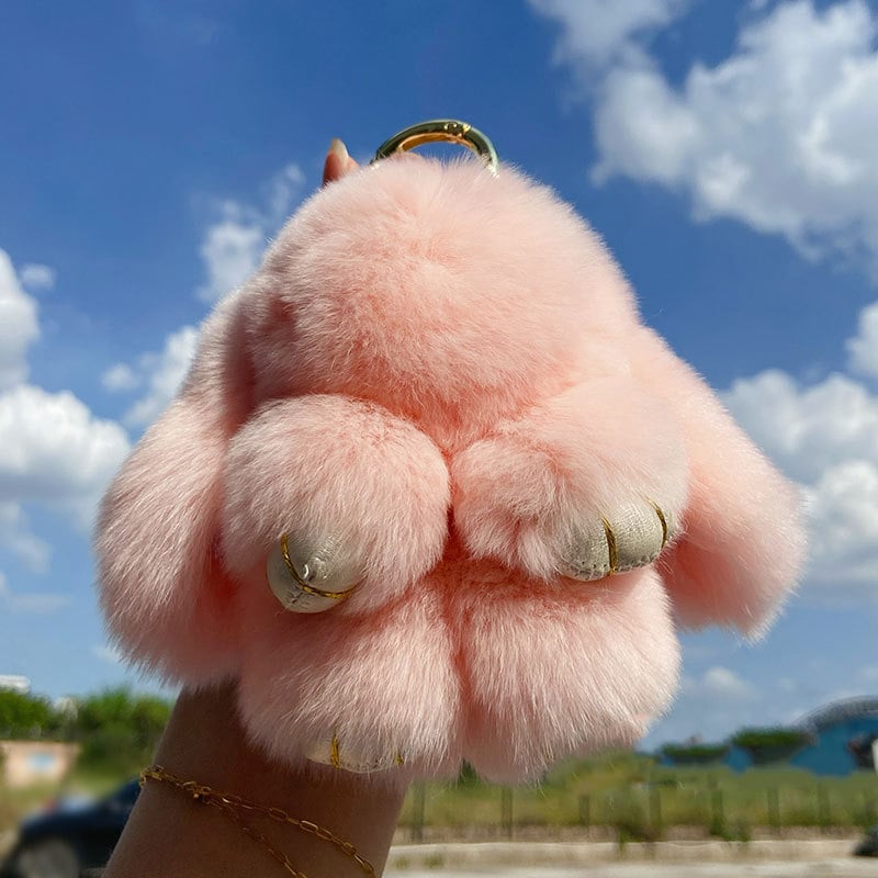 🐰 Ručne vyrábané mäkké zajačie bambulkové ozdoby