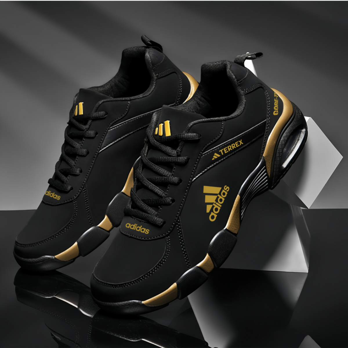 Športová obuv Adidas Terrex čierna s GORE-TEX, pohodlná