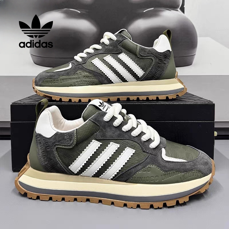 Retro a športové topánky Adidas z prírodnej kože