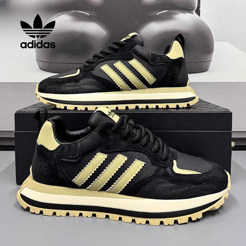 Retro a športové topánky Adidas z prírodnej kože