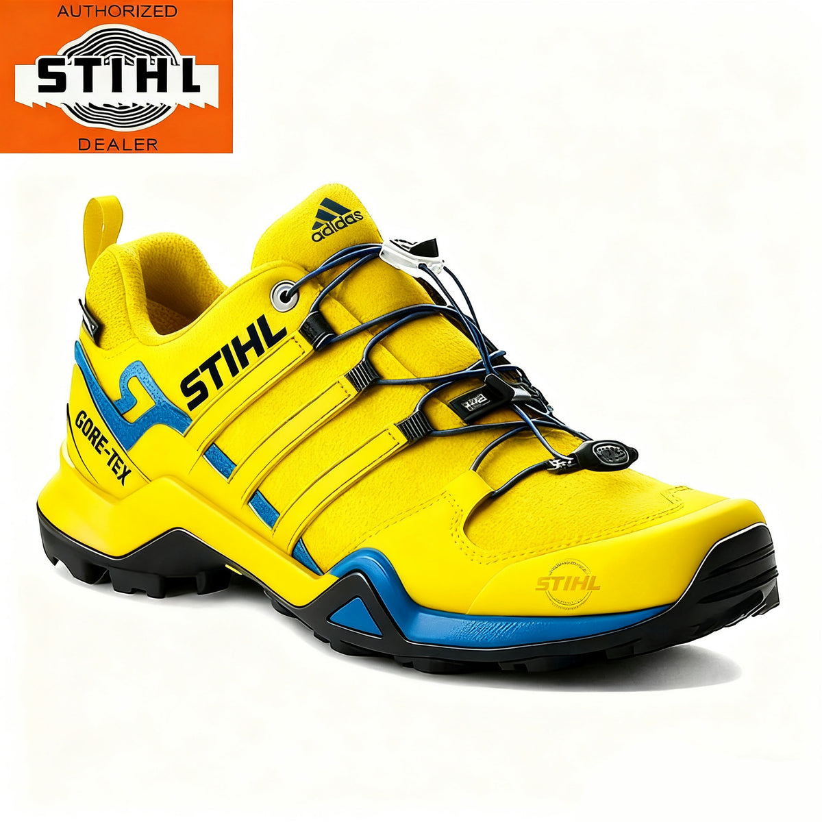 Pánske nepremokavé a priedušné pracovné a turistické topánky od značiek adidas® a STIHL, ideálne do práce a na outdoorové aktivity.