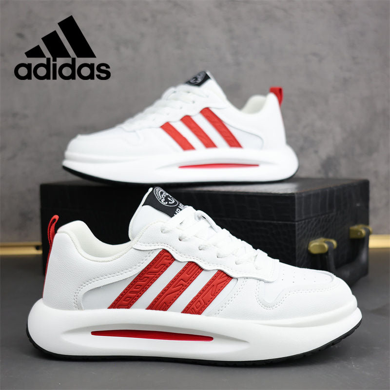 Biele voľnočasové topánky Adidas s mäkkou podrážkou
