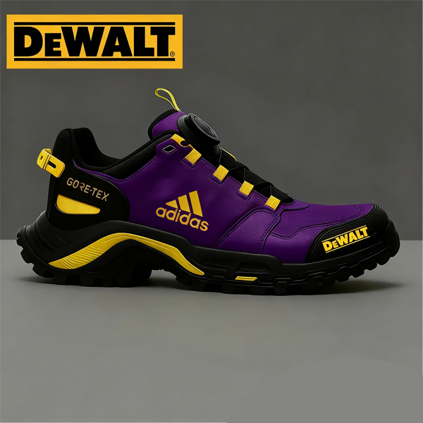 Vodoodporna obutev Adidas® in DEWALT je odlična izbira za delo in naravo.