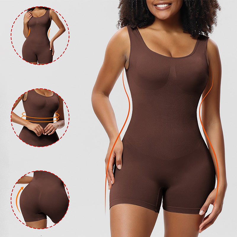 【🎁📿Ružový náhrdelník zadarmo🎁】💞 Tummy Tuck & Butt Lift – bezšvové tvarovacie prádlo z jedného kusu