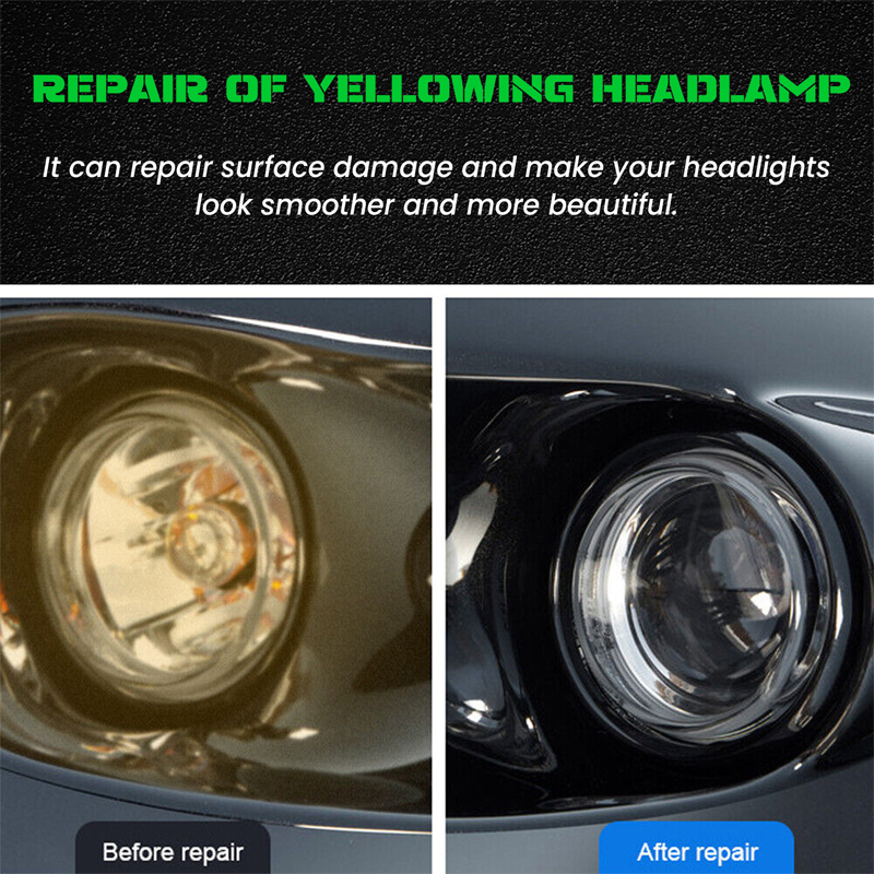 🚗【Renovácia svetlometov】— Okamžite sa utiera, staré svetlomety privádza do nového stavu ✨🔦