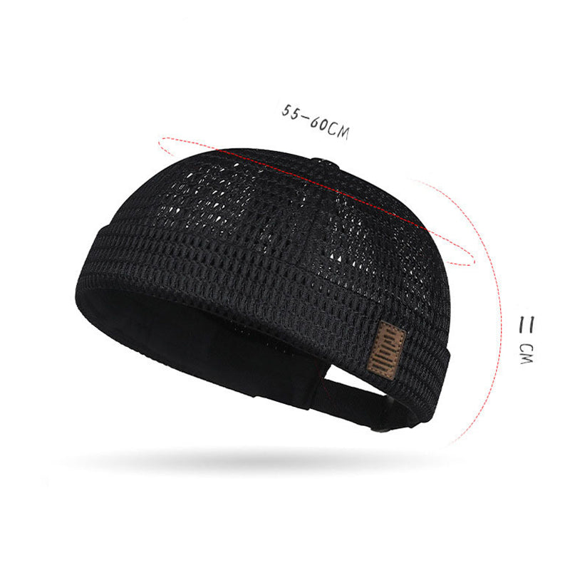 Lehká prodyšná síťovaná čepice bez kšiltu
