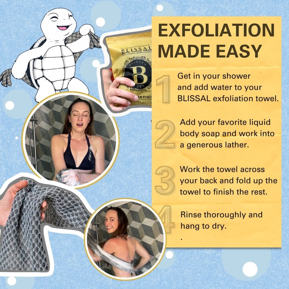 🧼Exfoliačný antibakteriálny sprchový uterák🚿