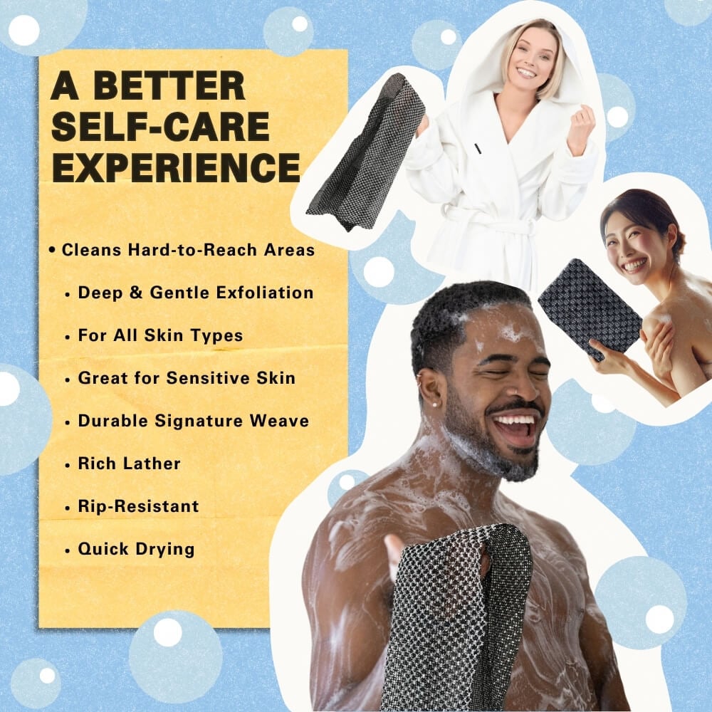 🧼Exfoliačný antibakteriálny sprchový uterák🚿